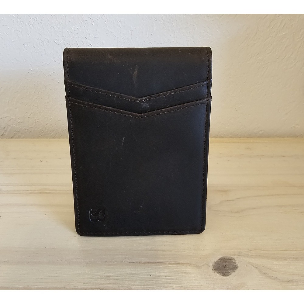 Serman Brands Leather Money Clip Wallet RFID Blocking Slim Bi-Fold Front Pocket